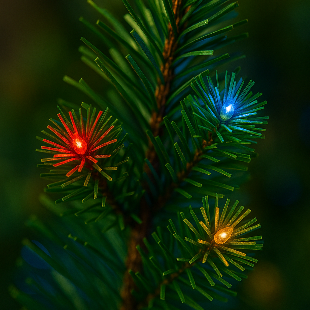 Set of 2 Christmas Solar Trees