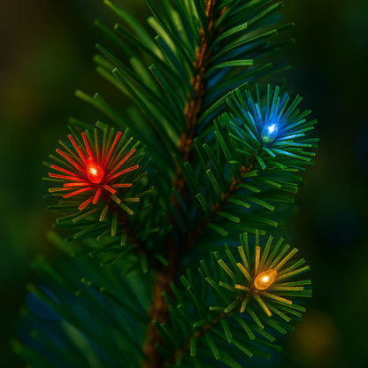 Set of 2 Christmas Solar Trees